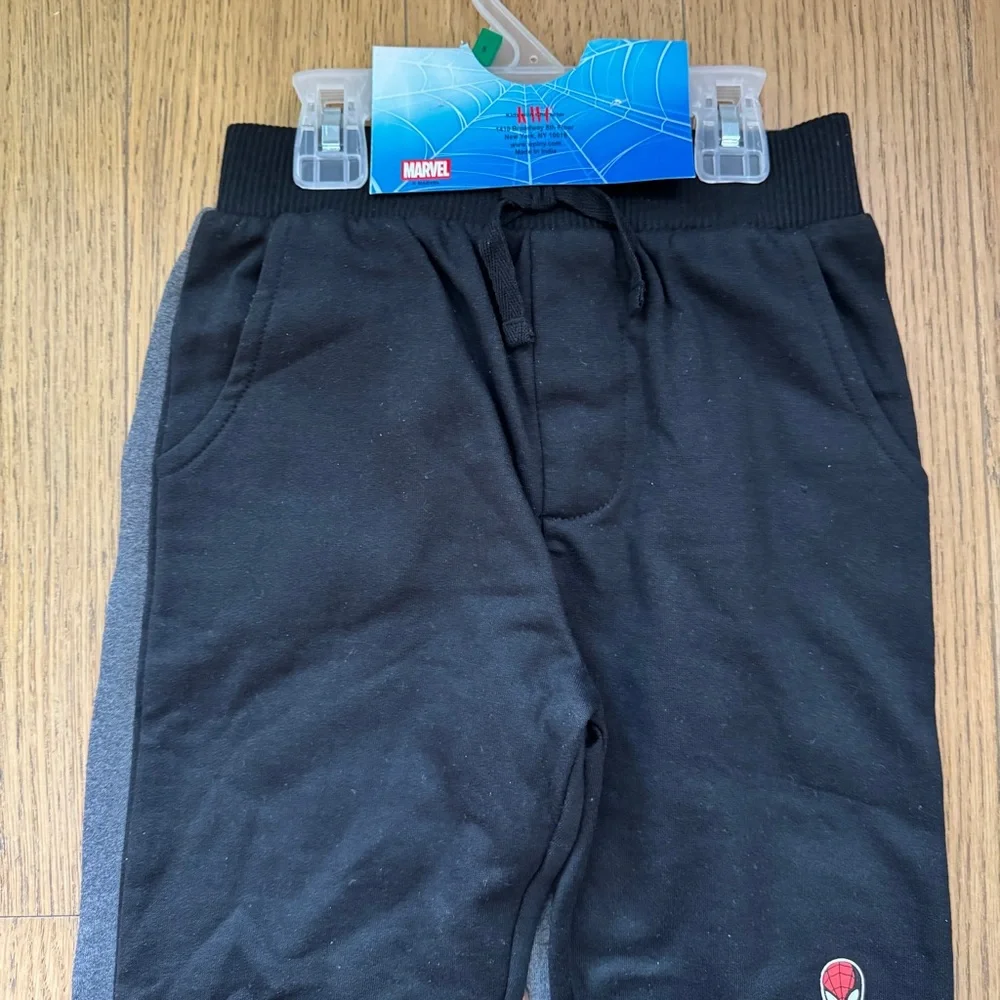 2 Spider-Man Boy's Toddler 2PC Jogger Pants Set NWT - Size 5
